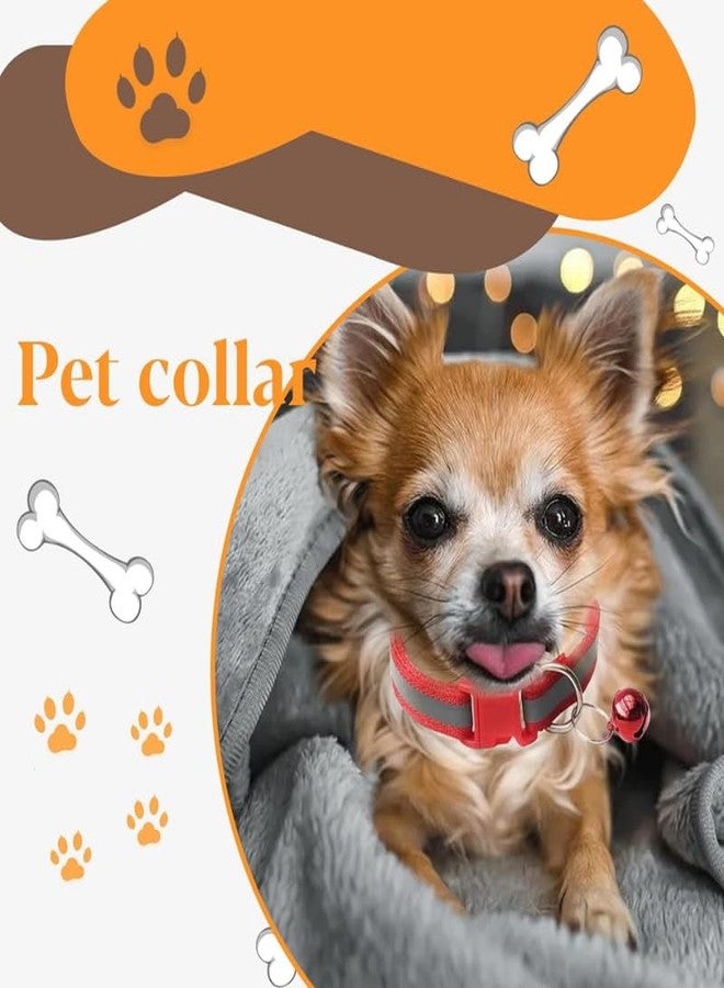 KittuPet مجموعة كيتو بيت من 6 أطواق عاكسة للضوء للقطط والجراء والكلاب، مقاس 10 مم، لون عشوائي - Image 2